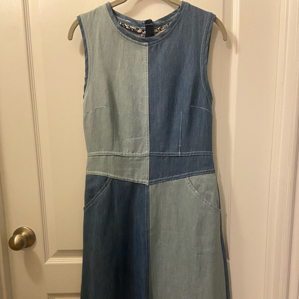 Two tone denim Anthro dress